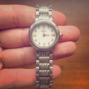 Womens Quartz Watch, 2 Tone Stainless Steel Strap